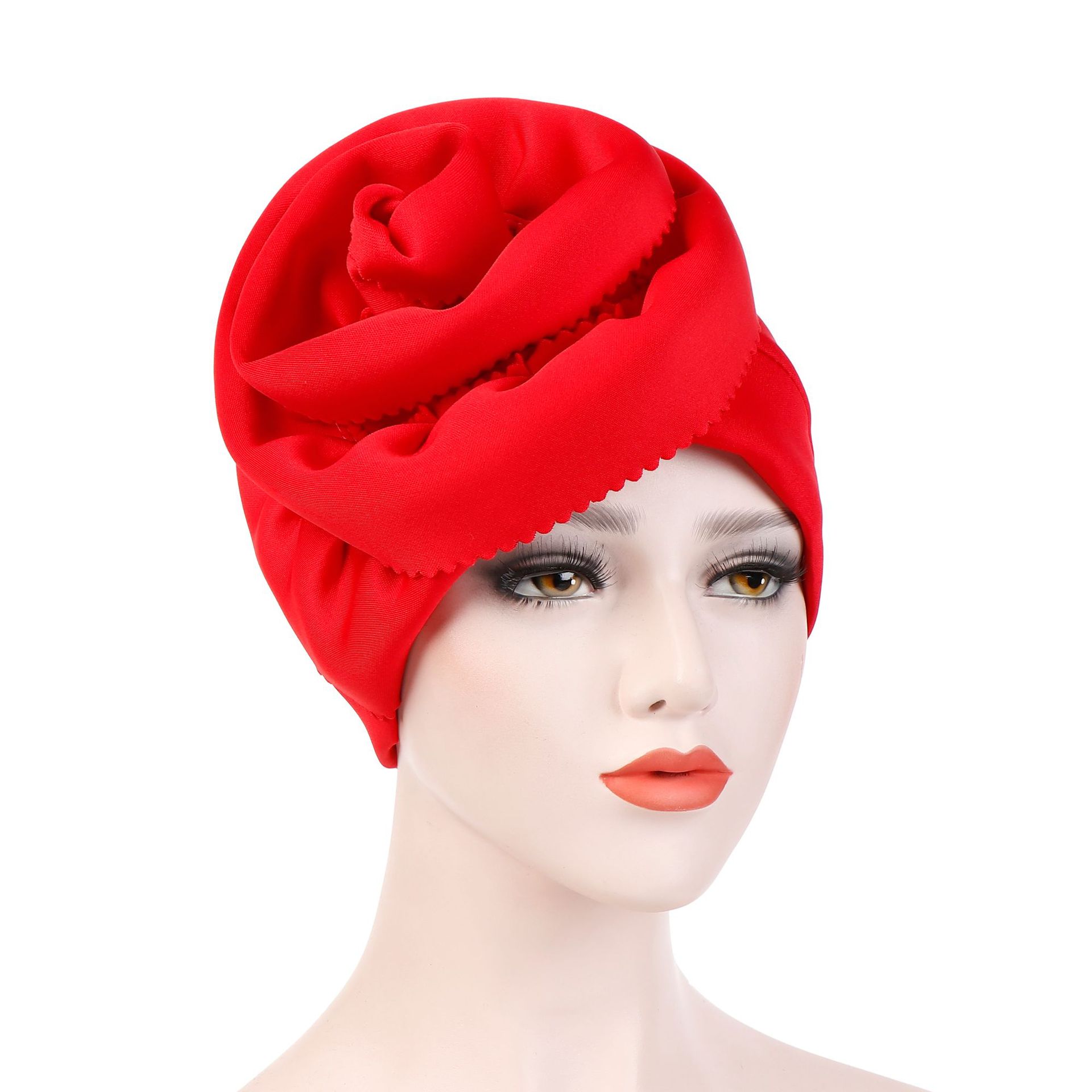 Chapeau Hijab musulman pour femme, Turban, accessoires d&#39;hiver: Red