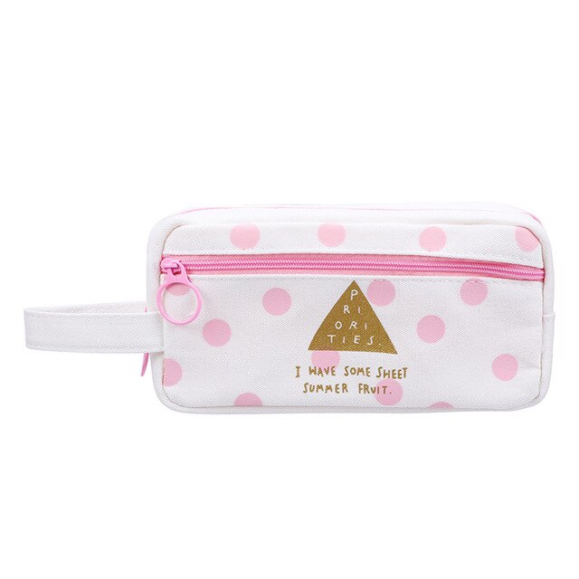 Cartuchera escolar Rosa bonita, bolsa de lápiz de tela, cartuchera de lápices de colores, cartuchera, bolsa escolar para estudiantes, Plumier: Byuan