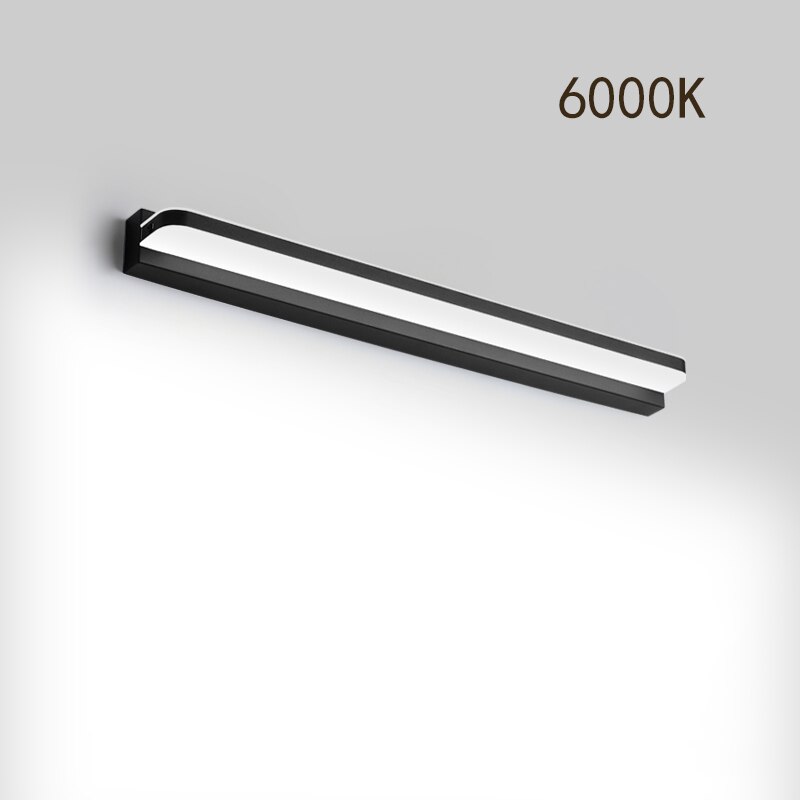 Moderne ledet vegglampe baderomsspeil lys 9w 12w ac 220v vanntett vegglampe sconce tjener lysarmaturer zjq 0004: Kul hvit / 40cm-9w