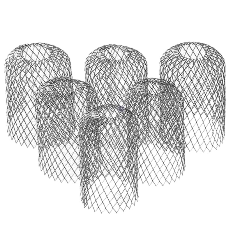 WSFS-paquete de 6 protectores de canalones, filtro de aluminio expandible de 3 pulgadas, filtro de canalón, protector de bajada para detener el bloqueo de hojas