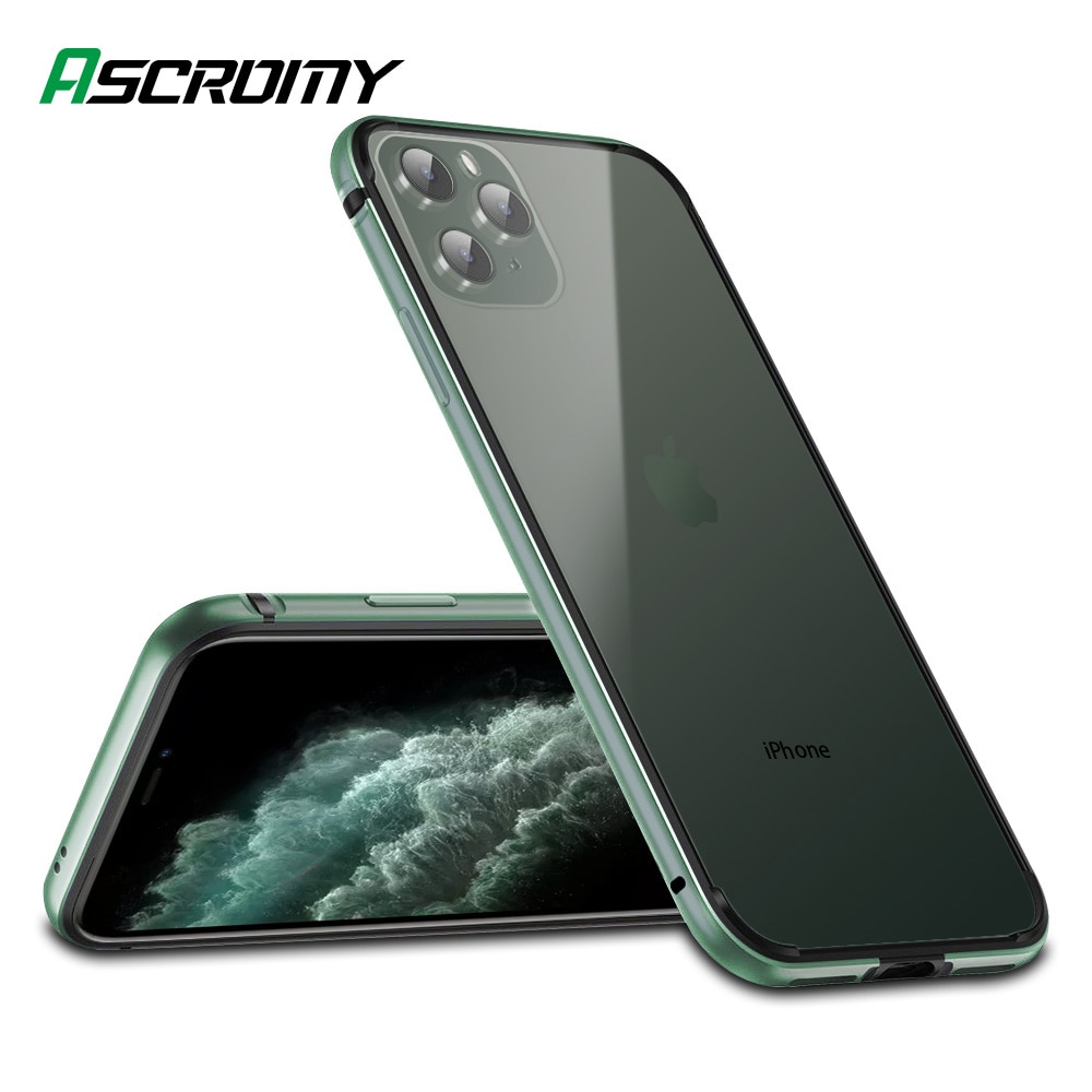 Voor iPhone 11 11 Pro 11 Pro Max Aluminium Metalen Bumper Telefoon Geval TPU Siliconen Shockproof Beschermhoes Telefoon accessoires
