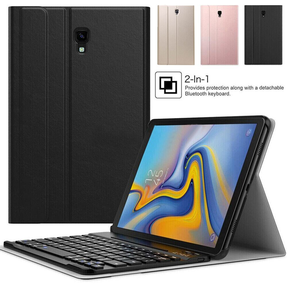 Case for Samsung Galaxy Tab S4 10.5 T830 T835 Wireless Bluetooth Keyboard Case with Pen Holder Leather Protective Tablet Cover