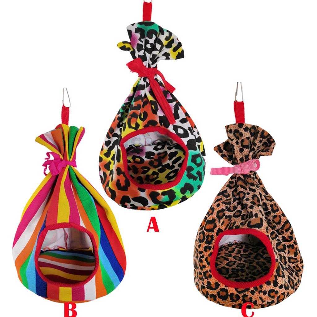 Bird Parrots Perch Tents Hammock Winter Warm Nest Cockatiels Conure Hanging House Round Nests Protect Against Wind #Y5