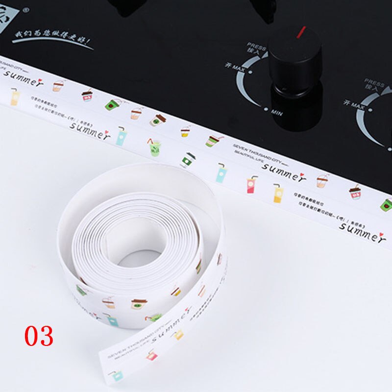 Kitchen joint sealing strip waterproof strip bathroom toilet slot corner tape: 03