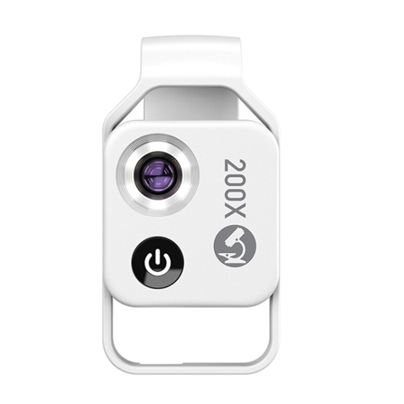 Apexel 200X Vergroting Microscoop Lens Mobiele Led Light Mini Pocket Macro Lenzen Voor Iphone Alle Smartphones: B