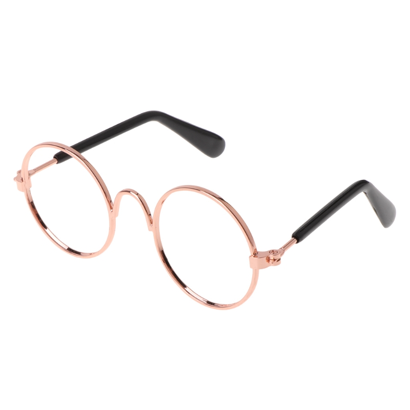 Gafas de sol redondas para mascotas, accesorios divertidos de para perros y gatos, productos de suministro: No Lens
