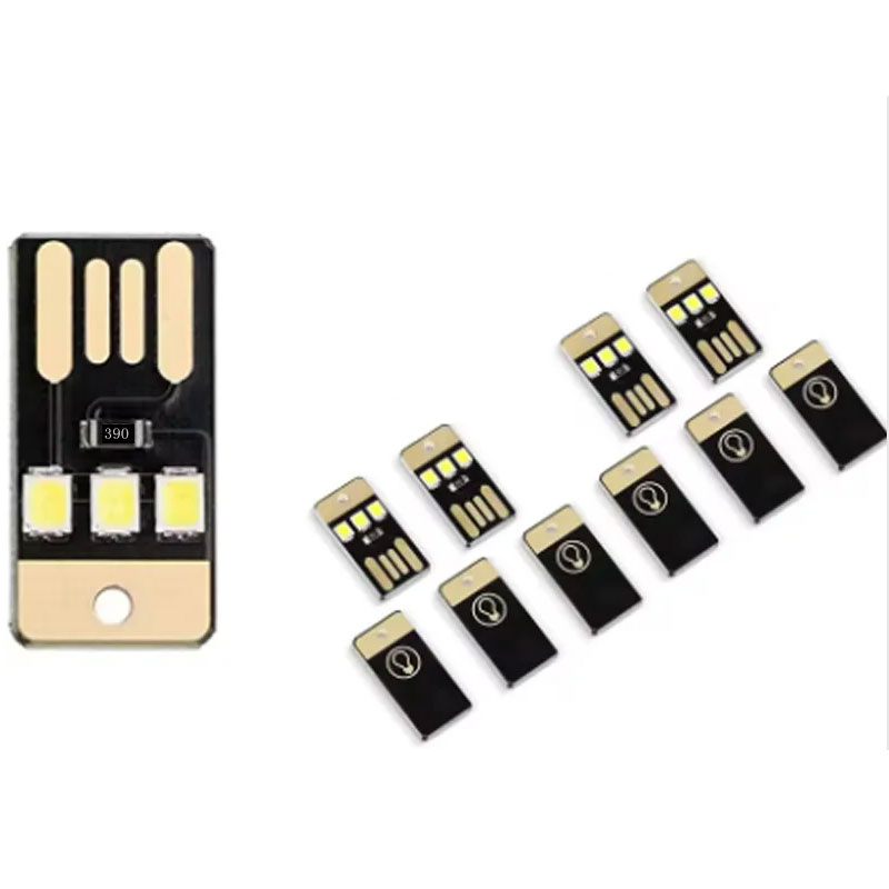 20 stuks ultradunne mini usb led-lampjes, computerlamp, powerbank, draagbare usb-lamp met hoge lichtintensiteit, aanraakschakelaar, nachtlampje
