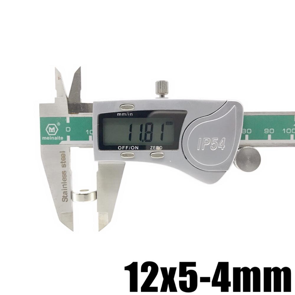 5/10/20/50/100 stk super stærke runde neodym forsænkede ringmagneter 12 mm x 5 mm hul : 4 mm sjældne jordarter  n35 12 x 5