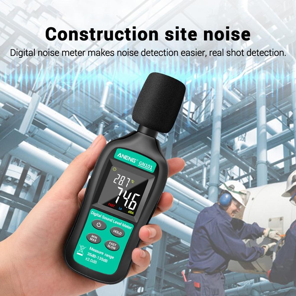 ANENG Digital Noise Meter Measurement 35-135 db Intelligent Sound Level Meter Decibel Monitor Logger Noise Measuring Instrument