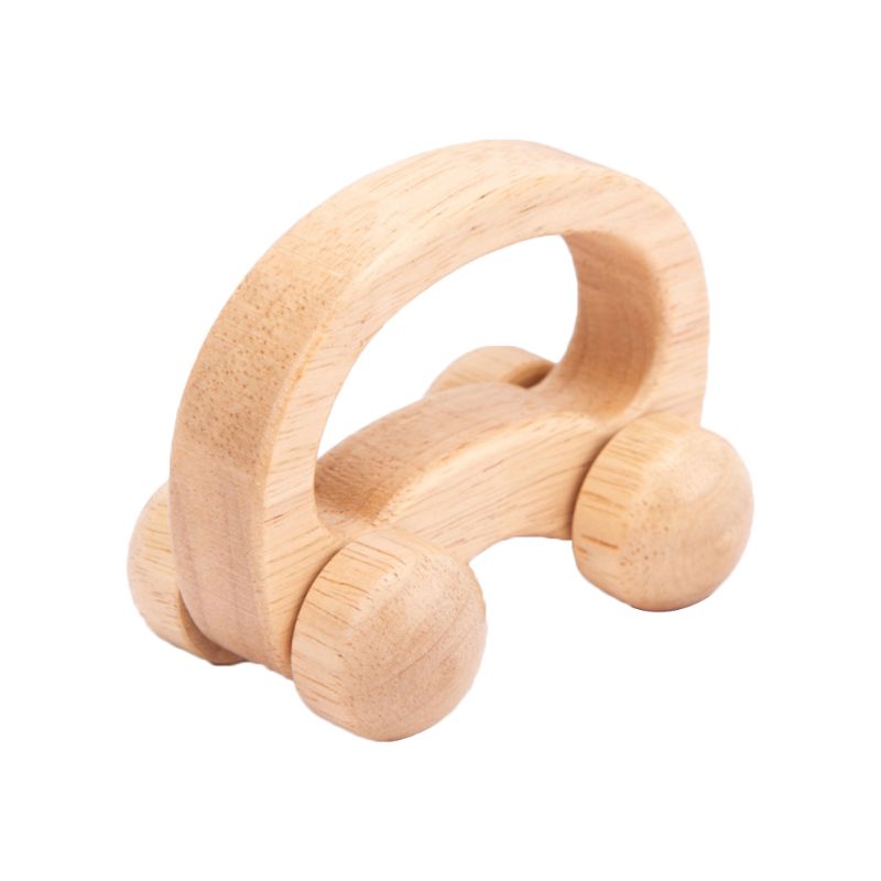 Baby Teething Wooden Car Educational Blocks Teether Infant Grasping Chewing Toys: B