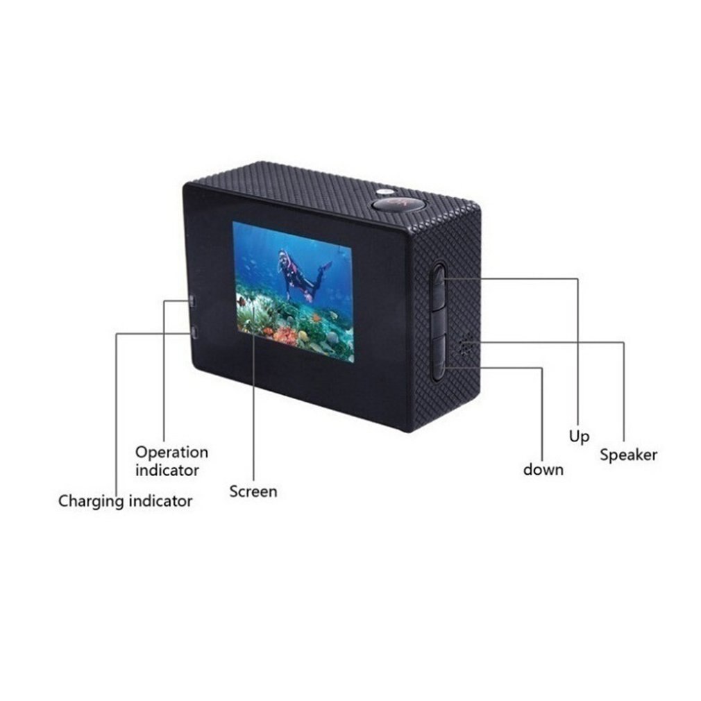 SJ6000 HD Sport Waterproof 1080p DVR Dash Cam 30FPS 2.0"LCD Diving 30M Waterproof sport DV