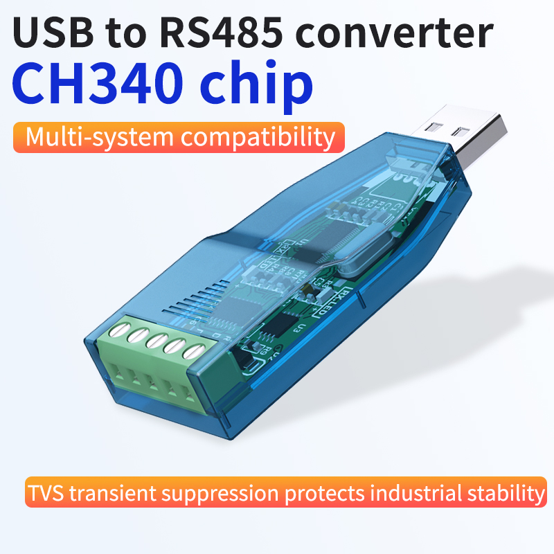 Industrial USB To RS485 Converter Upgrade Protection RS232 Converter Compatibility V2.0 Standard RS-485 A Connector Board Module