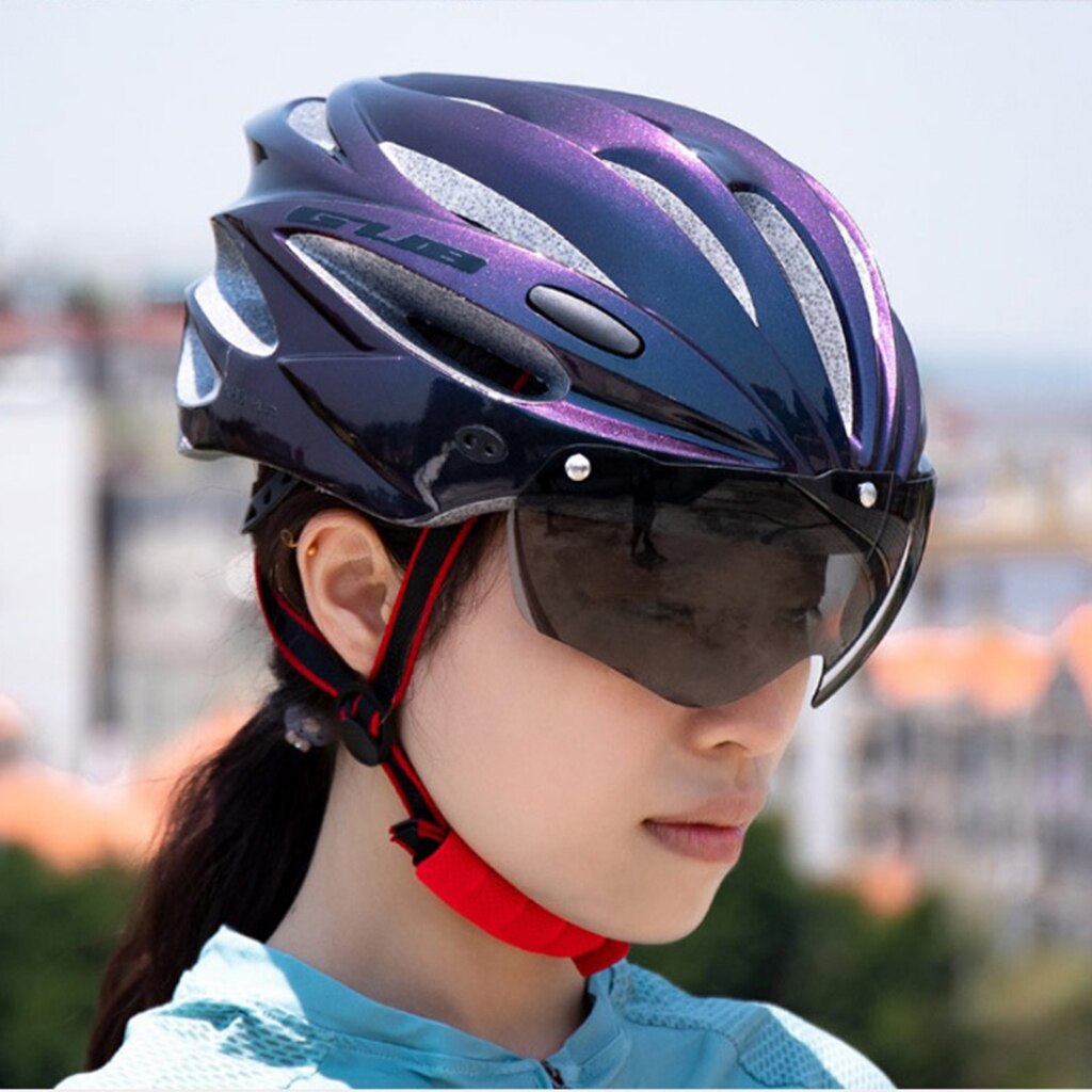 Fietshelm Vrouwen Mannen Verstelbare Ultralight Fiets Helm Bril