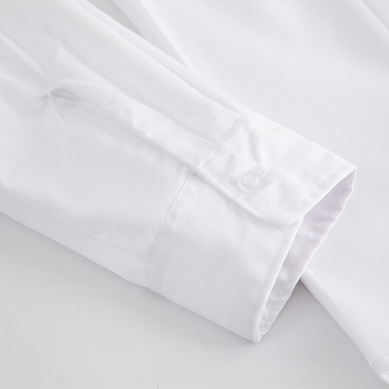 Chemise d'uniforme JK de Style collégien japonais, chemise à col rond pour femme, chemise à manches longues, col de pilule de travail, uniforme scolaire, chemise de classe