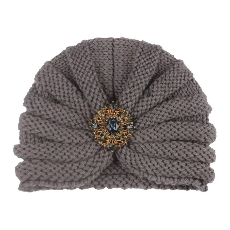 Herfst winter kinder gebreide muts capuchon baby wollen muts met boorcombinatie outdoor warme gebreide muts: 12