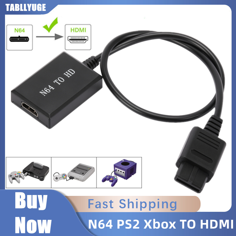 HD 1080P N64 PS2 Wii Xbox do HDMI Konsola do gier HD TV do kabli HDMI Plug and Play Nintendo 64 do HDMI Converte
