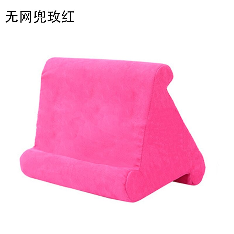 Support de coussin multi-angles pour ipad, Smartphones, tablettes, livres, liseuses, Magazines, disponible en 7 couleurs: Rose No Bag