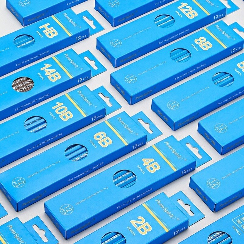 Student Art Drawing Soft Medium Hard Charcoal 2B 4B 6B 8B 10B12B 14B Charcoal and Ink In One Matt Sketch Art Pencil