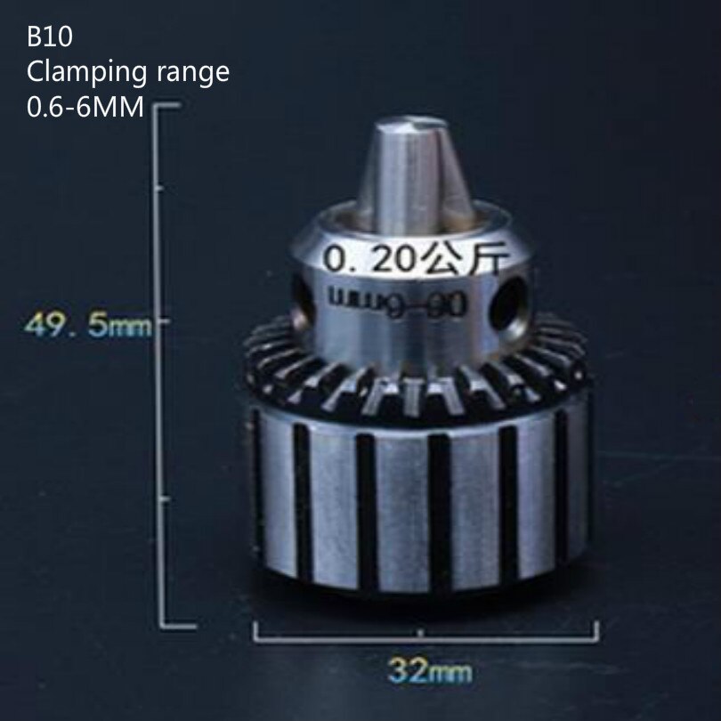 B10 borepressemaskine boremaskine elektrisk borepatron fastspændingsområde 0.6-6mm