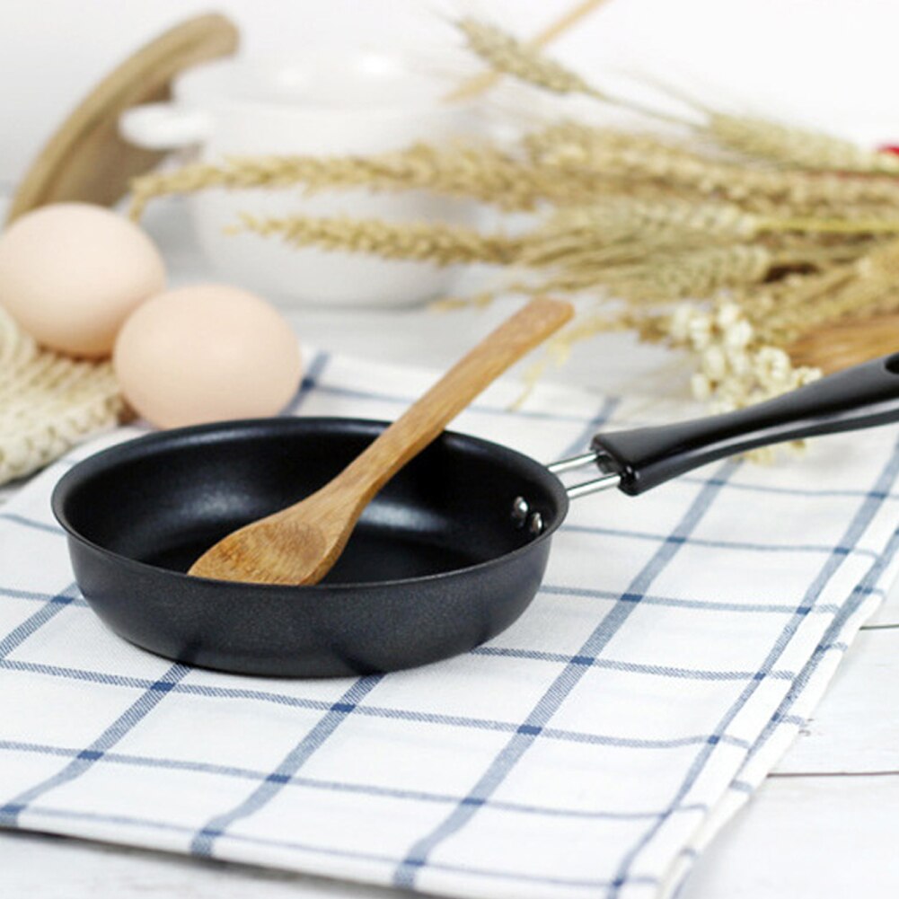Mini pander omelet nonstick bakelit håndtag varmeisolering anti-skoldning skrue forstærkning giftfri gryde anti-ridse