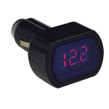 1Pc Draagbare Digitale Monitor Auto Volt Voltmeter Tester Lcd Sigarettenaansteker Voltage Panel Meter