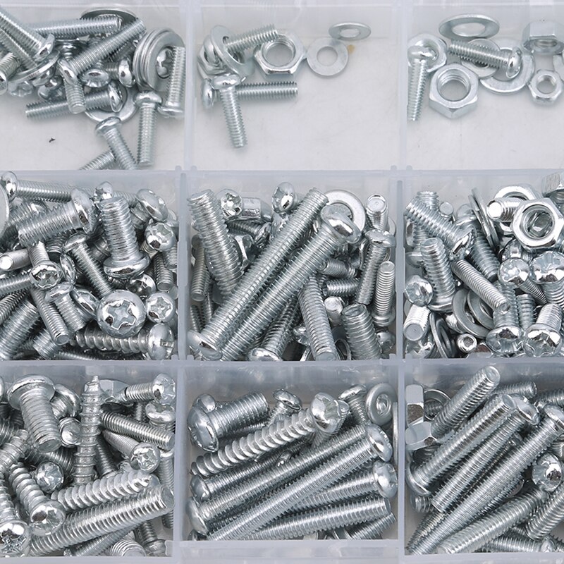 Alloy Steel Hexagon Button Socket Head Cap Socket Screw Bicycle Hex Bolt Nut Screws Set Assortment Kit