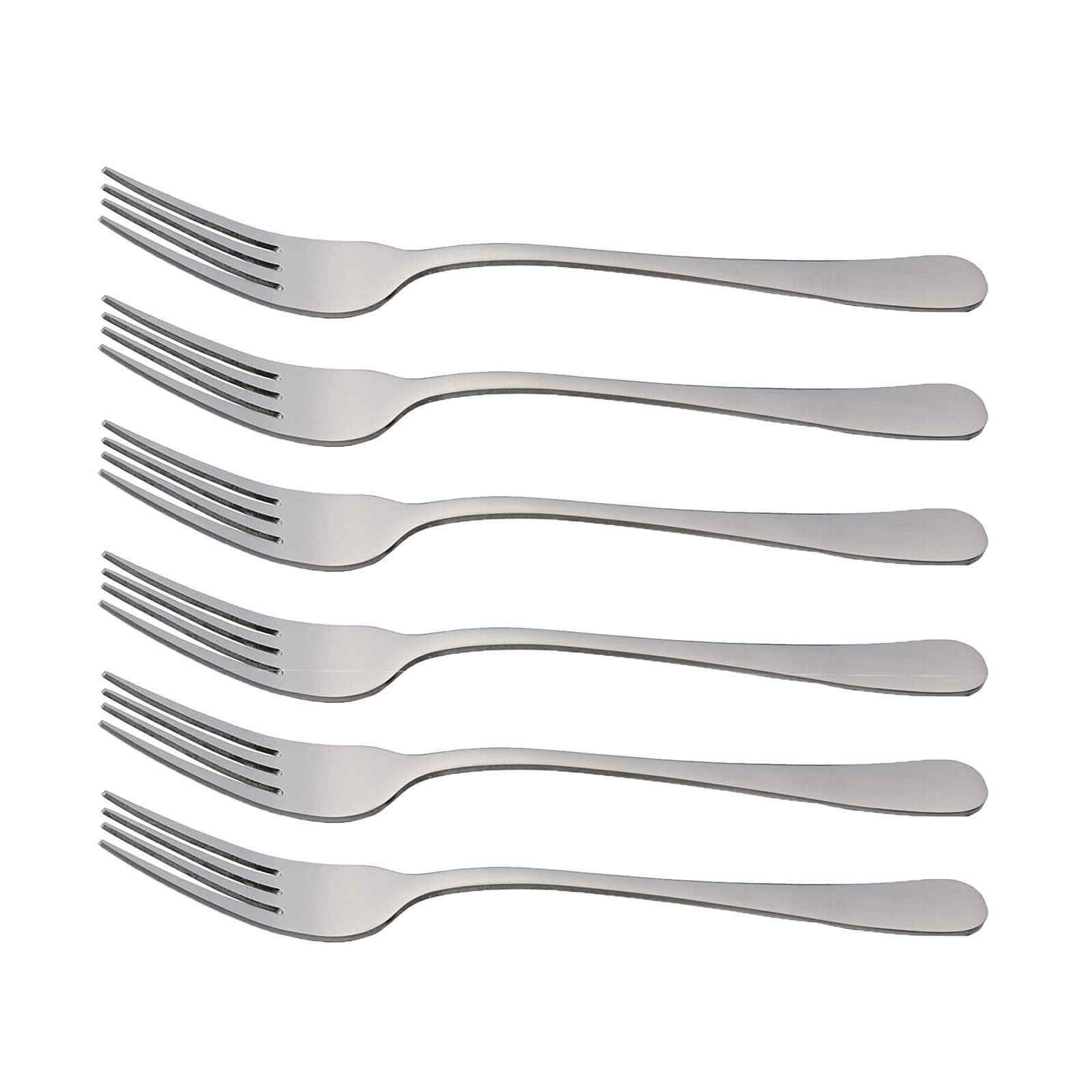 6Pcs Tea Fork Stainless Steel Tableware Set Fruit Fork Dinnerware Cutlery Set Cake Snack Gold Salad Fork Kitchen Utensils