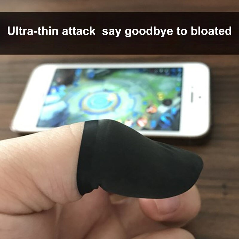 Nieuw 10 Stuks Mobiele Vinger Mouw Touchscreen Game Controller Transpiratie Handschoenen Voor Telefoon Gaming
