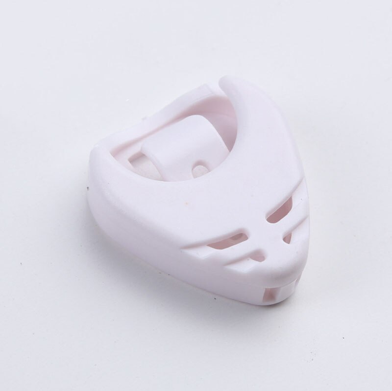 10PCS Guitar Picks Box Durable Plastic Plectrum Case Celluloid Mediator Holders Bass Acoustic Guitar Electric Guitar Accessories: WHITE