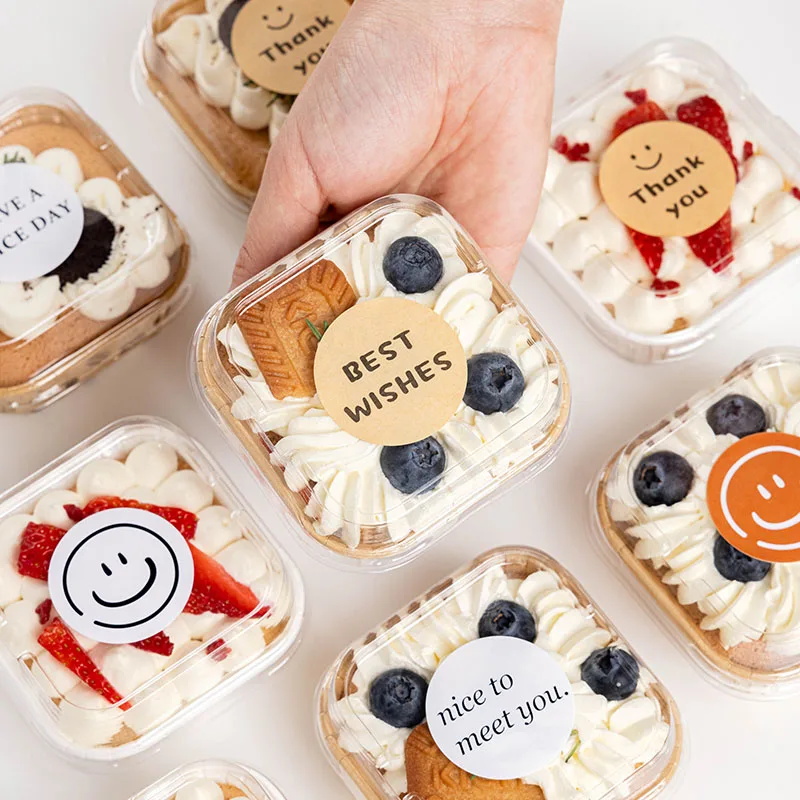 50pcs Square Cake Paper Holders Bread Dessert Pastry Packaging Boxes Disposable Oil Proof Paper Cups Cake Tools Kitchen Supplies