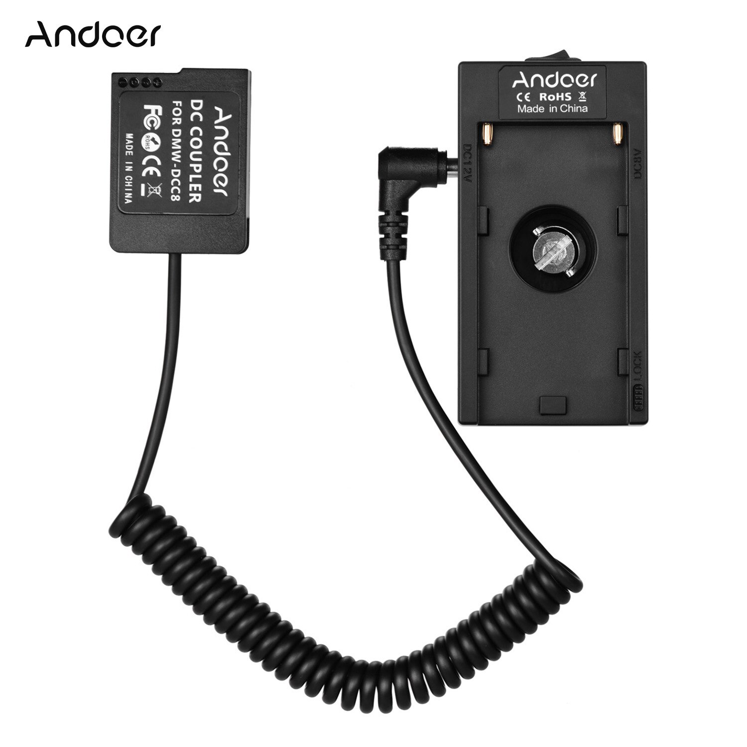Andoer NP-F970 F750 Batterij Plaat Houder Adapter + NP-W126 Dummy Batterij Koppeling Voor Fuji Camera X-A1/X-Pro/X-T1/HS35EXR/HS50EXR
