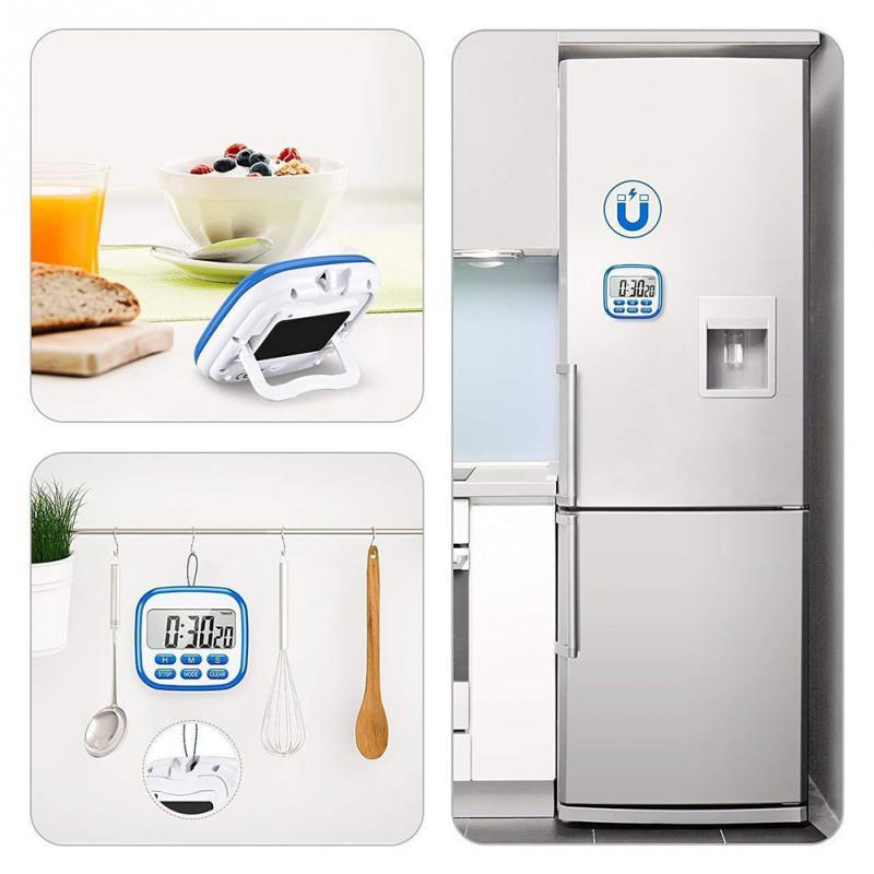 1pc Loud Sound Timer Tools Stopwatch Clock Alarm Timing Count Down Kitchen LCD