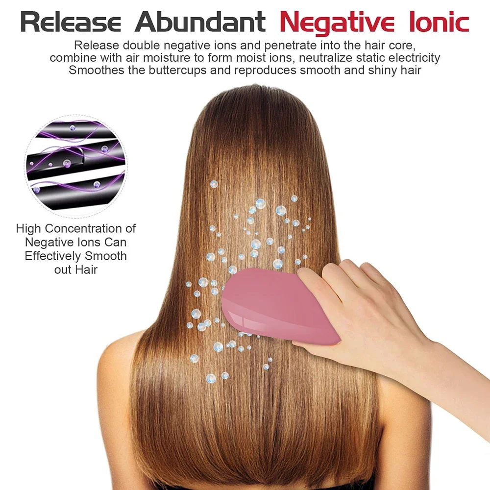 Tragbare elektrische ionische Haar bürste negative Ionen Haar bürste Styling Kopfhaut Massage kamm für den Heimgebrauch im Salon