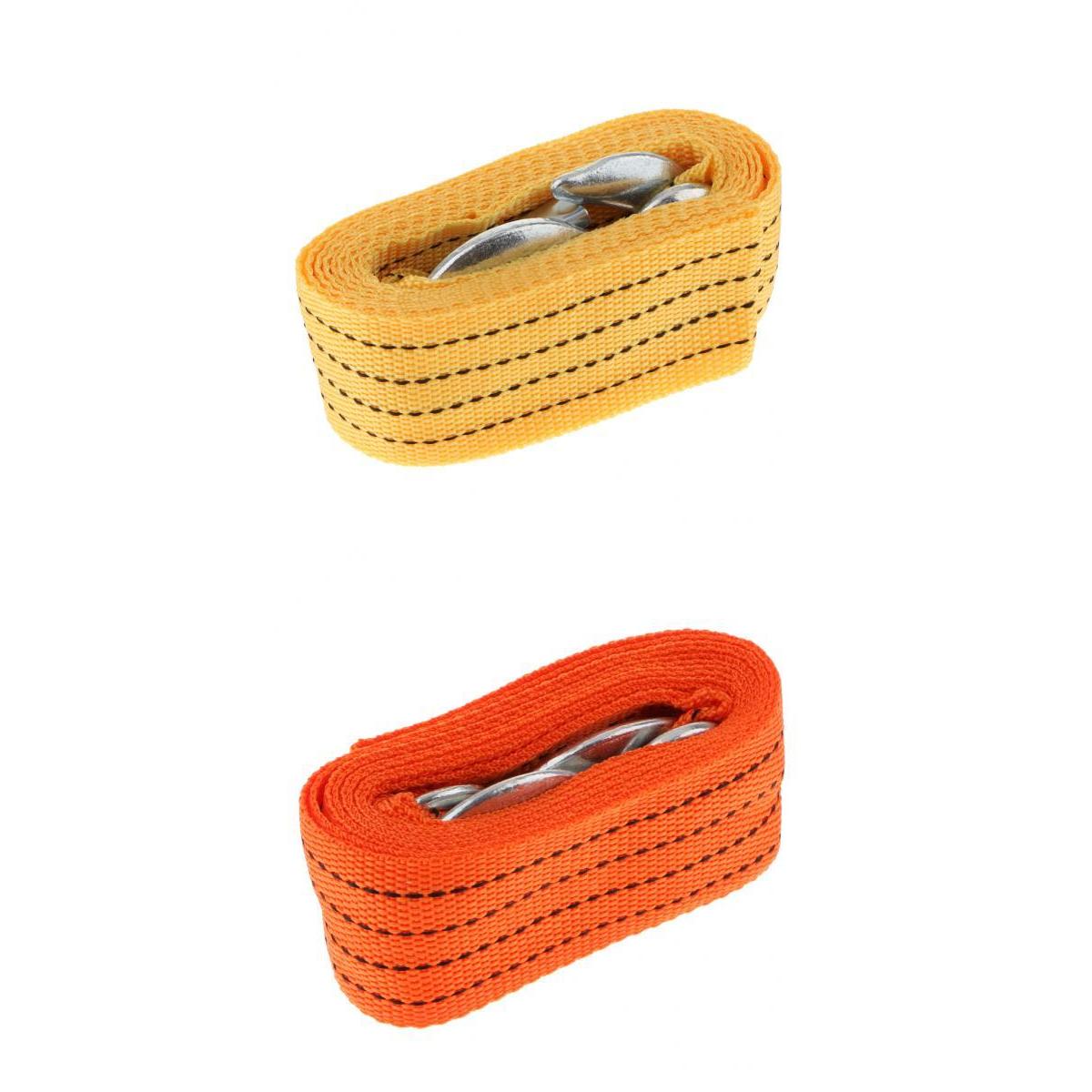 2 X Tow Strap &amp; Hook Heavy-Duty 2 In. X 10 Ft.x 10,000 Lb Polyester