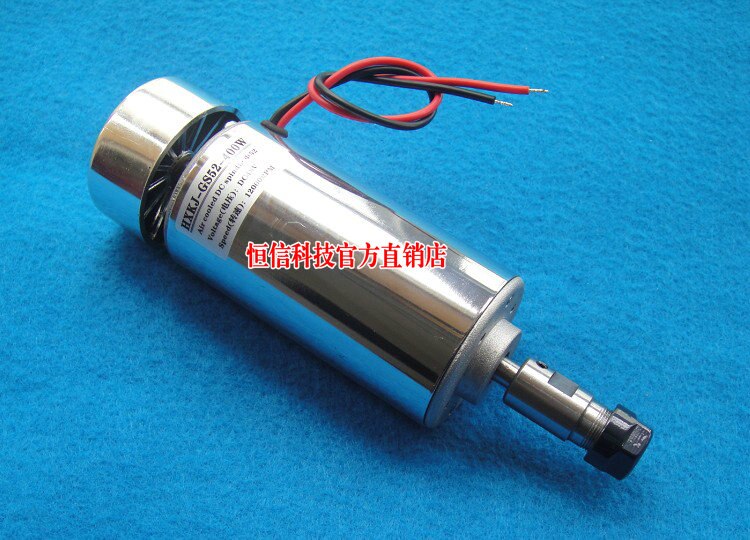 ER11 48 V 400 W hoge snelheid luchtgekoelde spilmotor, PCB graveermachine spindel, HXKJ-GS52-400W