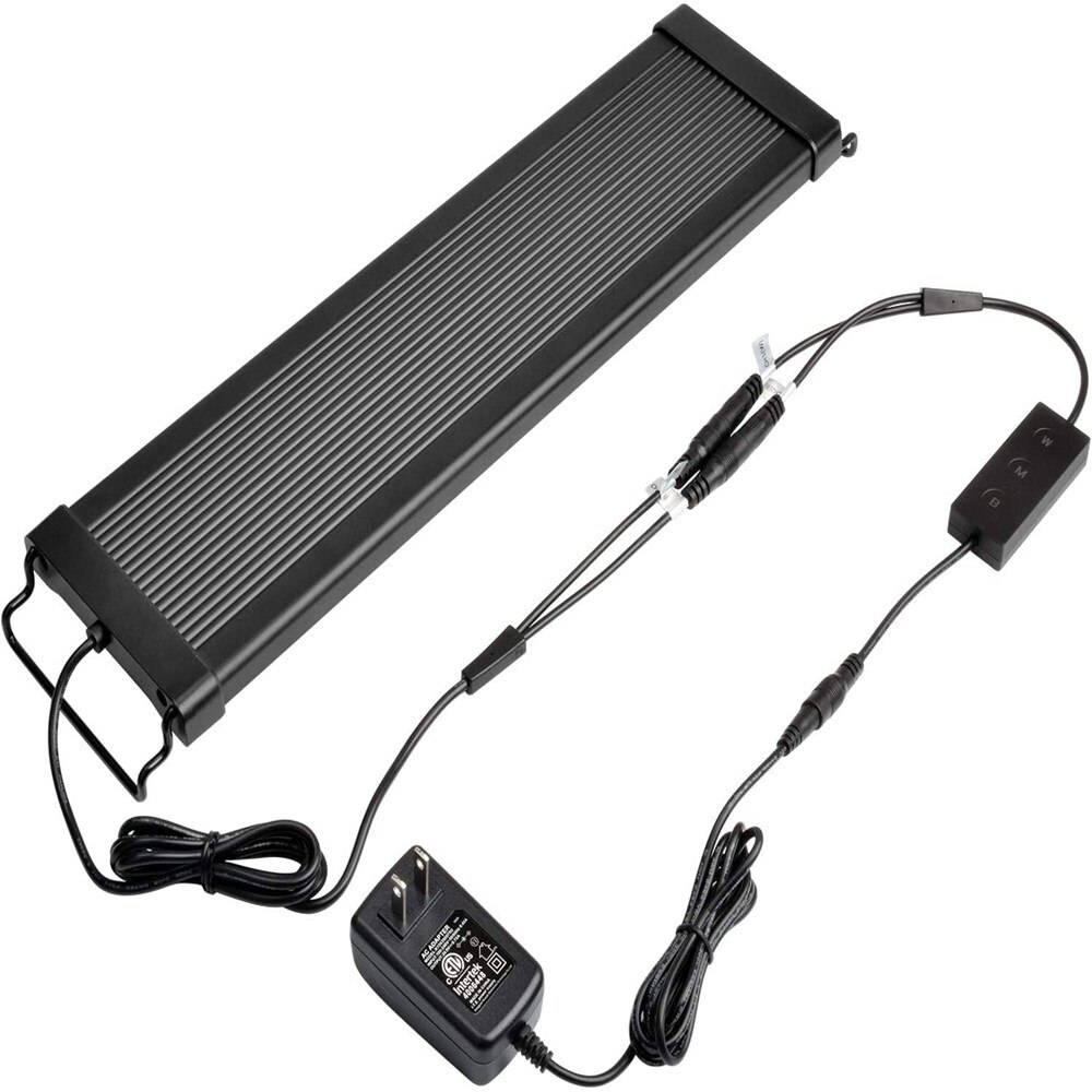 NICREW ClassicLED Gen2 Aquarium Light Dimmable LED Fish Tank Light With 2-Channel Control White and Blue LED Aquatic Plant Light