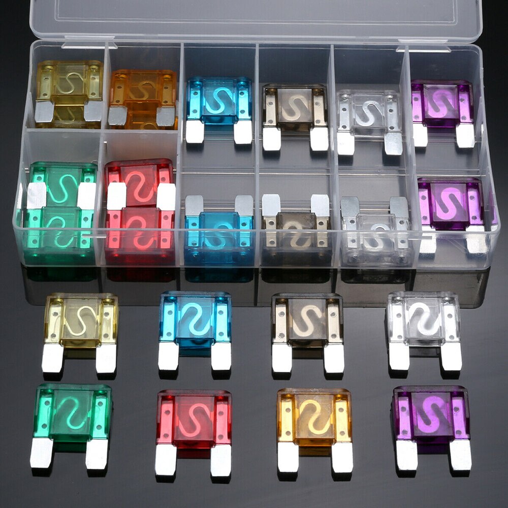 24Pcs/Set Car Fuses 20-100A Big Maxi Blade Fuse Assortment Set for Car Truck RV Electrical Fuse Kit 8 Size Fuse Kit