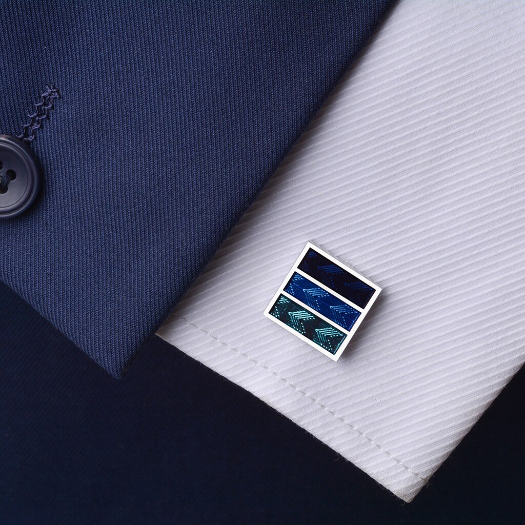 Savoyshi Klassieke Vierkante Emaille Manchetknopen Voor Heren Business Tuxedo Shirt Manchet Knoppen Huwelijkscadeau Gratis Graveren Naam