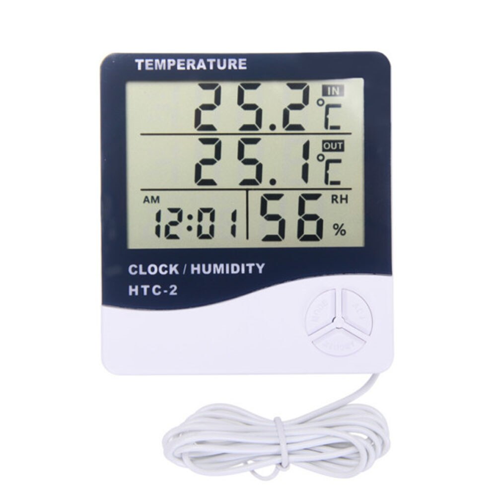 Lcd Elektronische Digitale Thermometer Hygrometer Outdoor Indoor C/F Thermometer Hygrometer Wekker