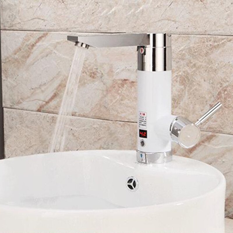 Przepływowy podgrzewacz wody z kranu elektryczny bezzbiornikowy ciągłe gorące ogrzewanie robić łazienki prysznic zlewozmywak kuchenny mikser Azja wtyczka