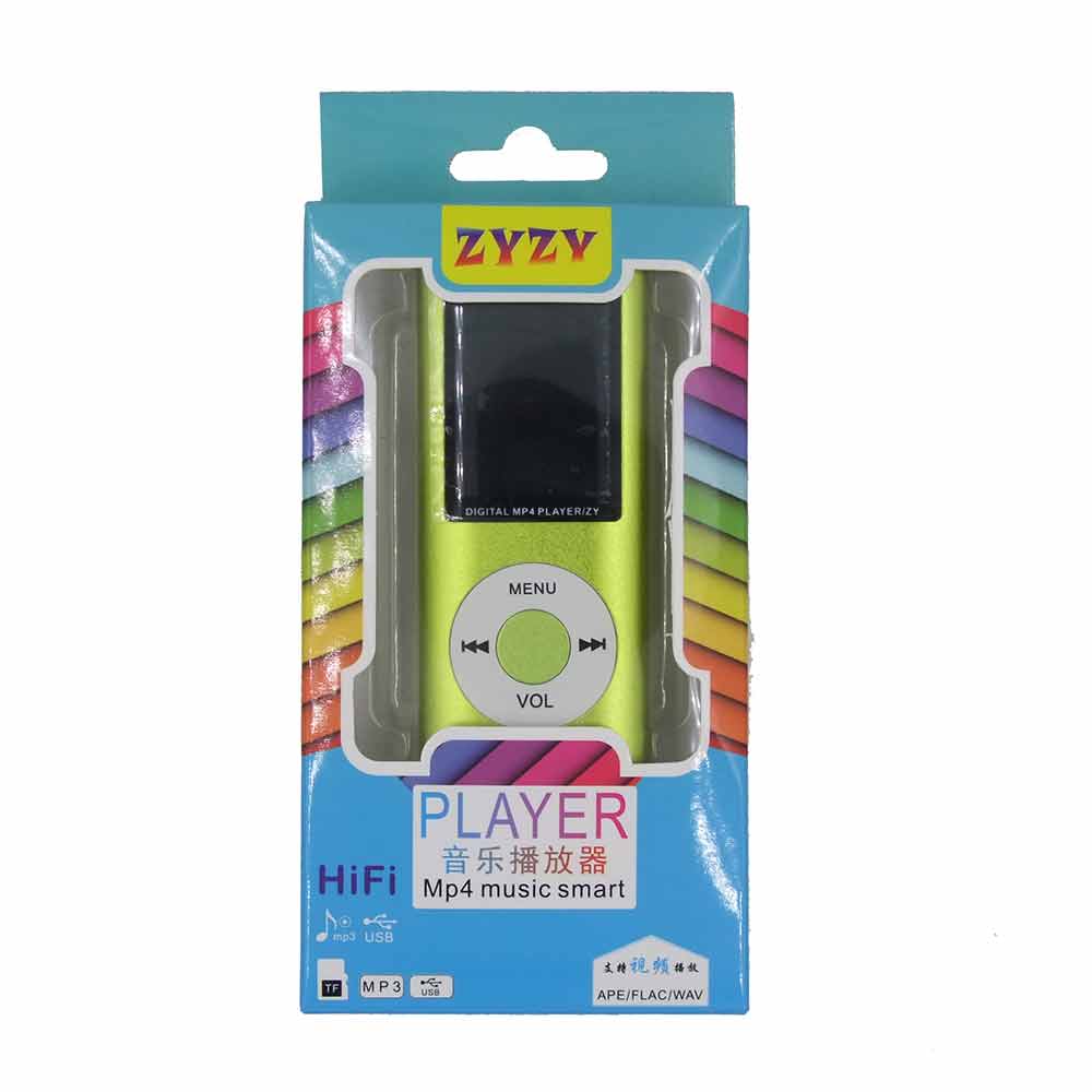 Slim 4th gen mp4 player 5 Colors to choose Music playing time 30Hours Fm radio video player MP4 for kids children nice pack: Green in Retail Pack / 32GB