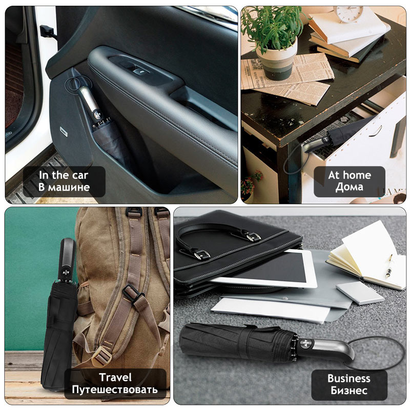 Automatische Wind Paraplu Regen Vrouwen 3 Folding Wind Slip Paraplu Mannen 10K Golf Zakenlui Voor Auto Paraplu Paraguas