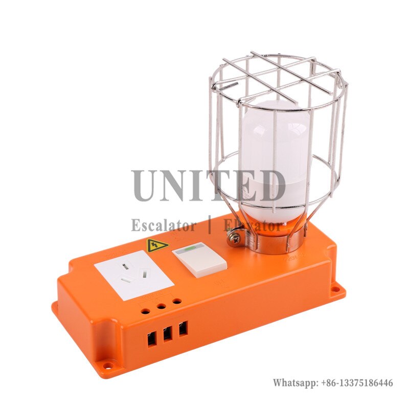 UNITED Elevator Inspection Light Pit Shaft PB179 2 Hole Emergency Light Bulb