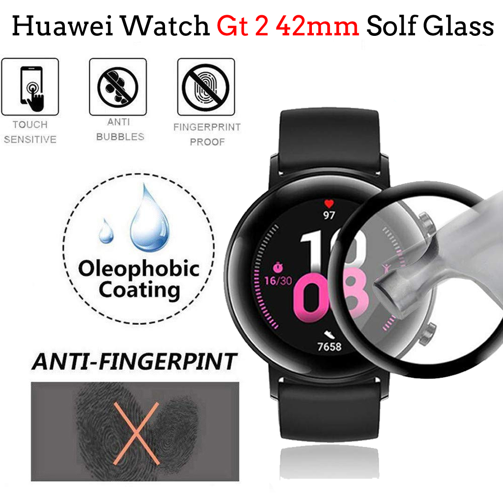 Huawei Gt 2 Zacht Glas Voor Hauwei Horloge Gt 2 42 Mm Clear Full Screen Protector Film Huawei Watch Gt Accessoires 42 Mm Fibre Film