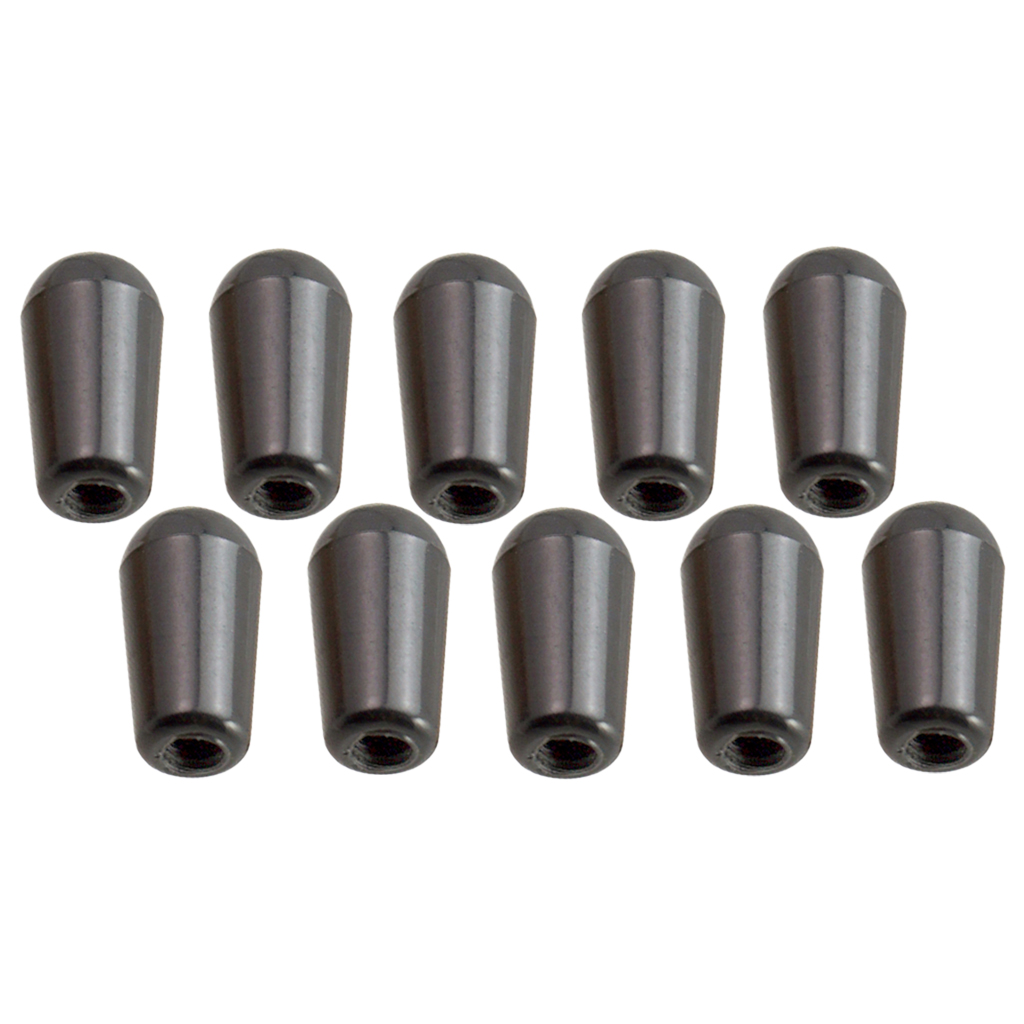Plastic 3 Way Toggle Switches Knobs Cap Tip For Electric Guitar: Black