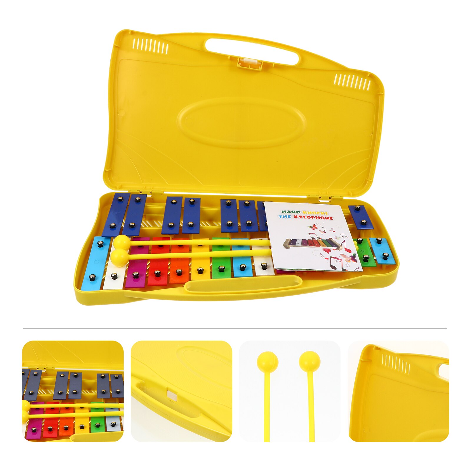 Instrumento Musical de juguete para niños, juguete educativo de xilófono Glockenspiel