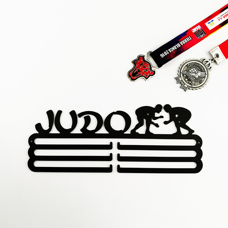 Support de cintre pour médaille DDJOPH | Support de médaille pour JUDO, support pour médaille sportive, 30 + médailles