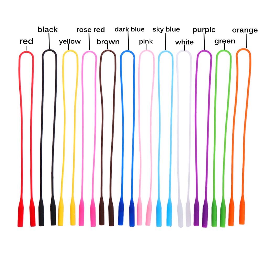 2Pcs Silicone Eyeglasses Straps Chain Sports Band Cord Holder Elastic Anti Slip String Ropes