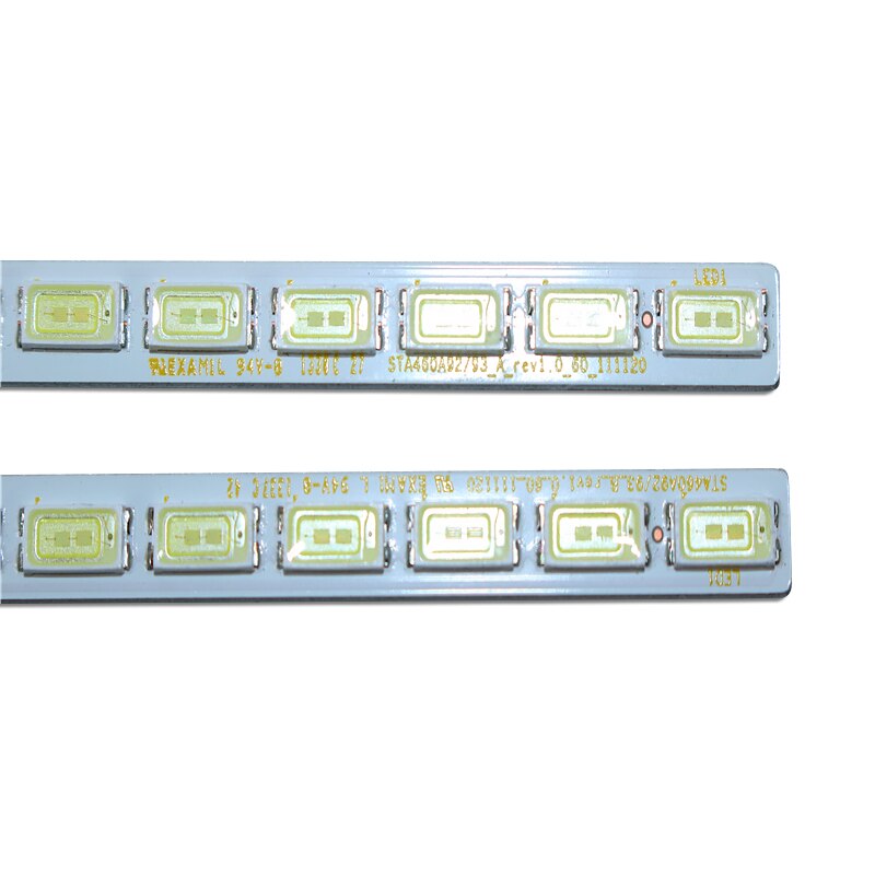 Striscia LED 2 pezzi 100% per 74.46P06.001-4-DX1 STA460A92/93 60 60 LED 510MM