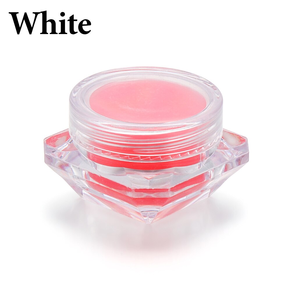 10PCS Resin 5D Pink Drilling Mud Crafts Dotting Heart Clay Painting DIY Nail Art Tools Handcraft Cross Stitch Accessories: 1PC white